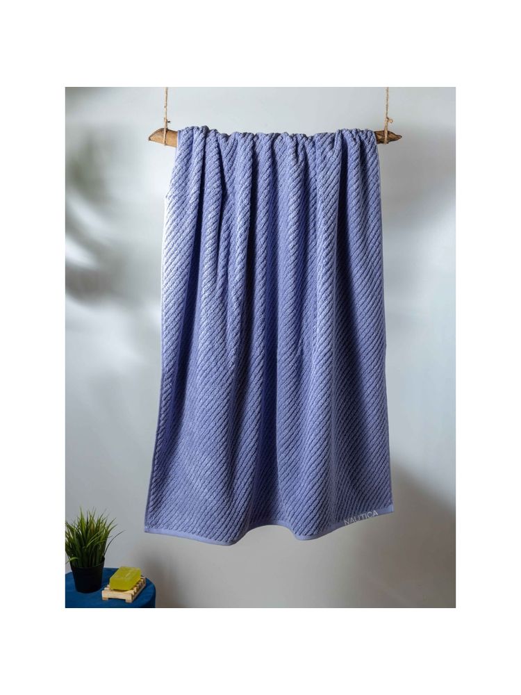 nautica accessories Nautica Fluffy Zero Twist 100% Cotton Towel -1Pc Bath Towel Solid-Grapemist-picture-19