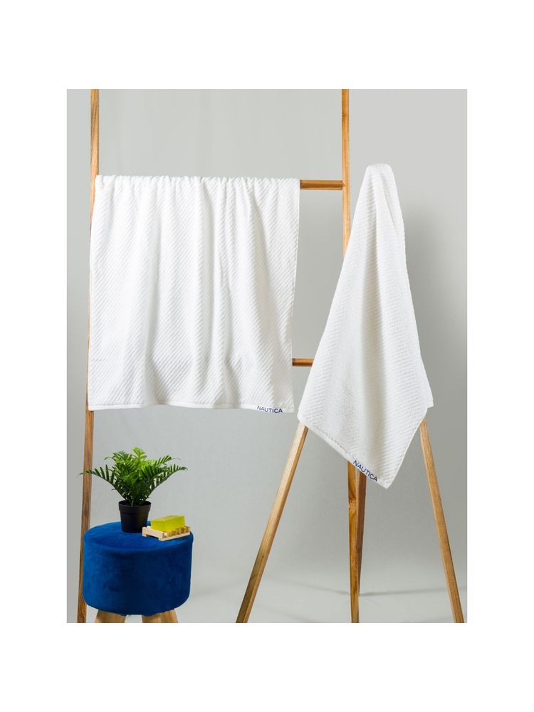 nautica accessories Nautica Fluffy Zero Twist 100% Cotton Towel -2Pc Bath Towel Zen-White-picture-15