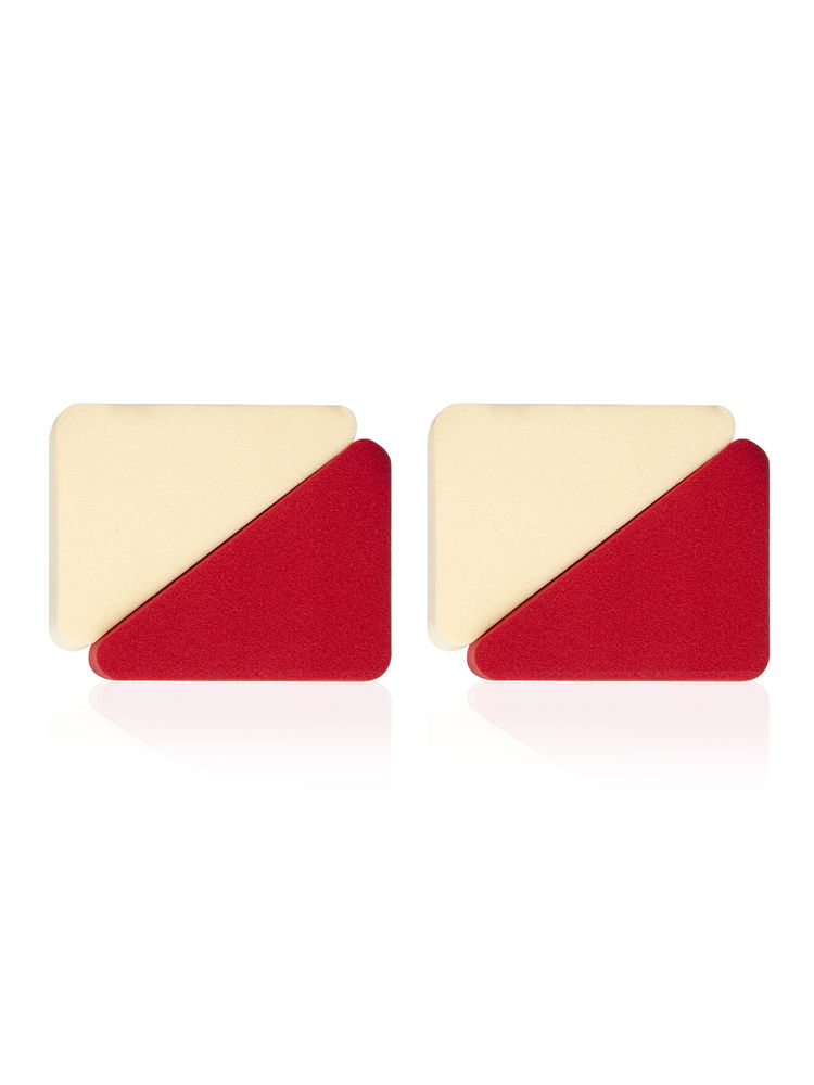 PAC Pressed Sponge ( Triangle ) (Red-Cream)-image-27