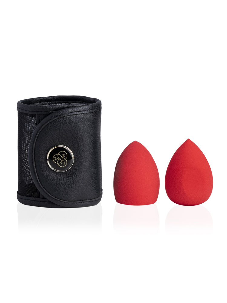 PAC Ultimate Beauty Blender Sponge (With Pouch) (2 Pcs) (Red)