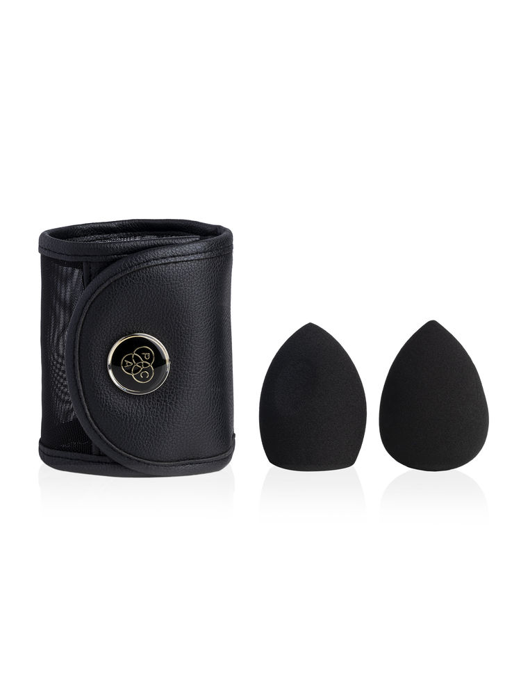 PAC Ultimate Beauty Blender Sponge (With Pouch)(2 Pcs)(Black)