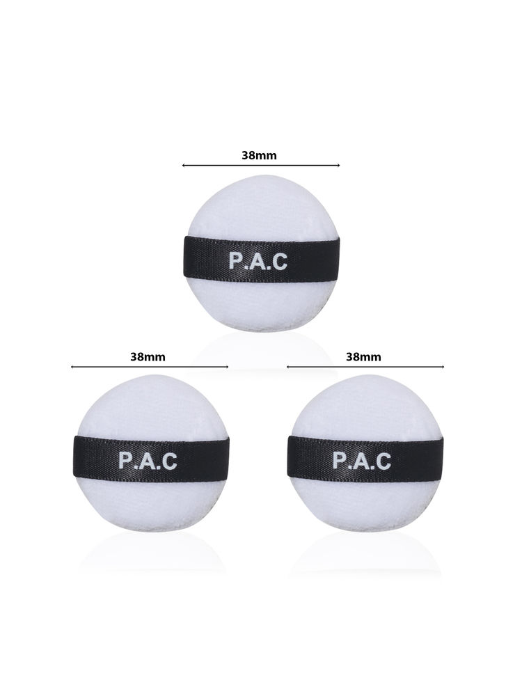 Pac Mini Coton Puff Round White 3 Pcs