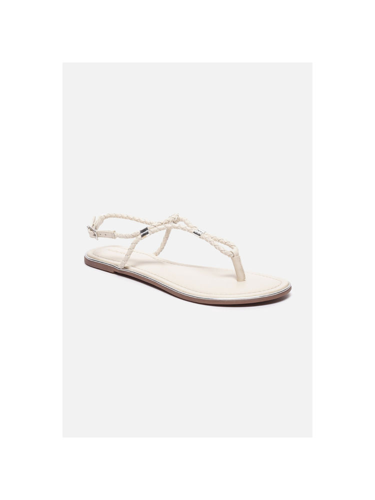 Allen Solly Women Casual Off White Sandals-picture-24