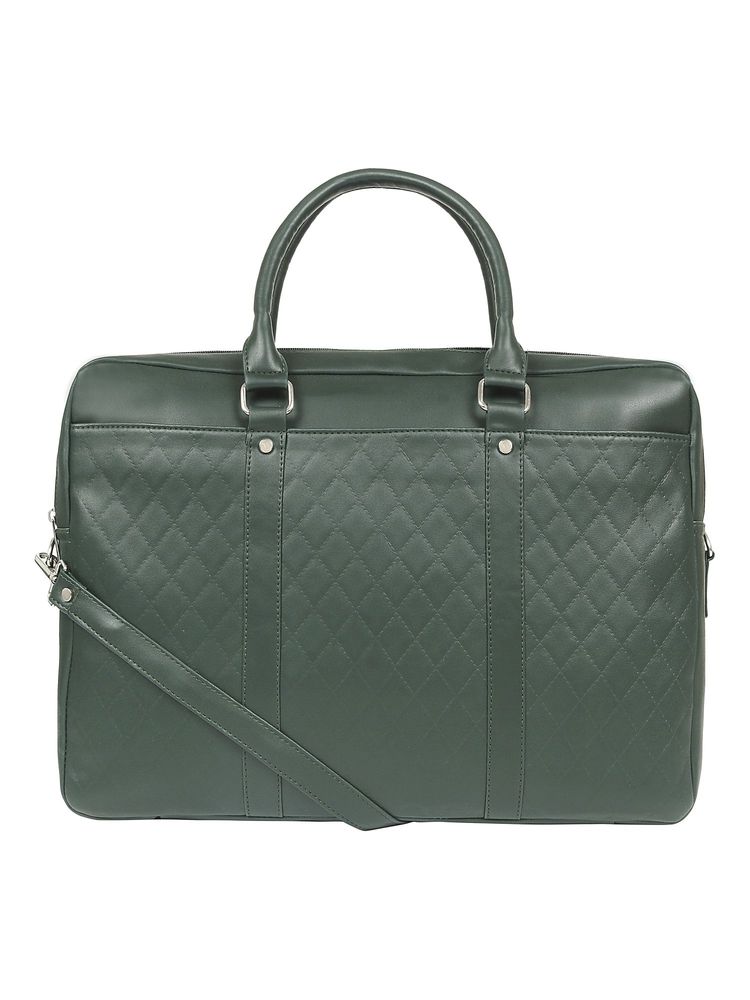 Toteteca Green Quilt Laptop Bag