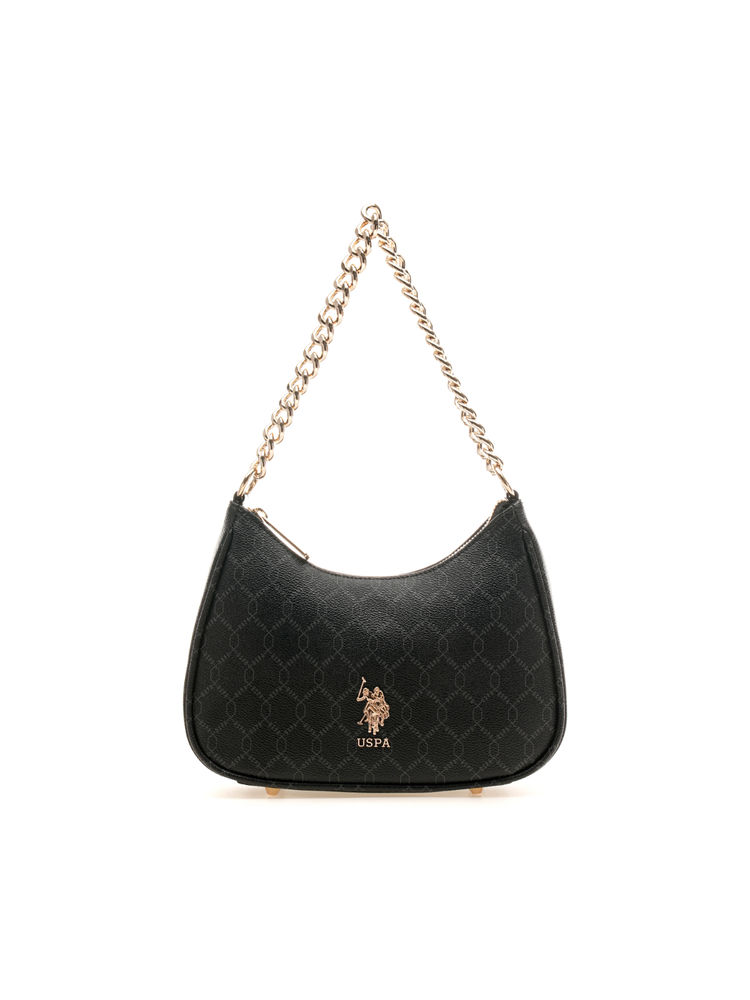 U.S. POLO ASSN. Kali Black Shoulder Handbag with Sling Strap-image-44