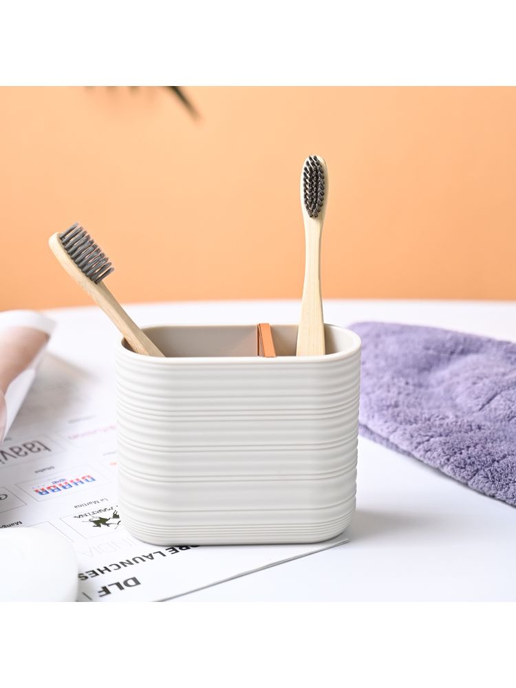 Voncasa Light Beige Toothbrush Holder For Bathroom-picture-14
