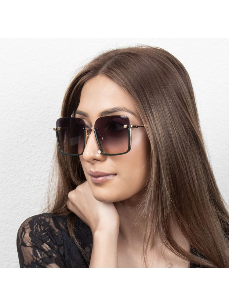 TED SMITH Iconic Square Uv Protection Green Brown Sunglasses for Mens Womens-picture-23