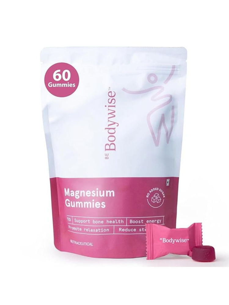 Be Bodywise Magnesium Glycinate Gummies - 500mg - Relieves Stress & Supports Muscle Recovery