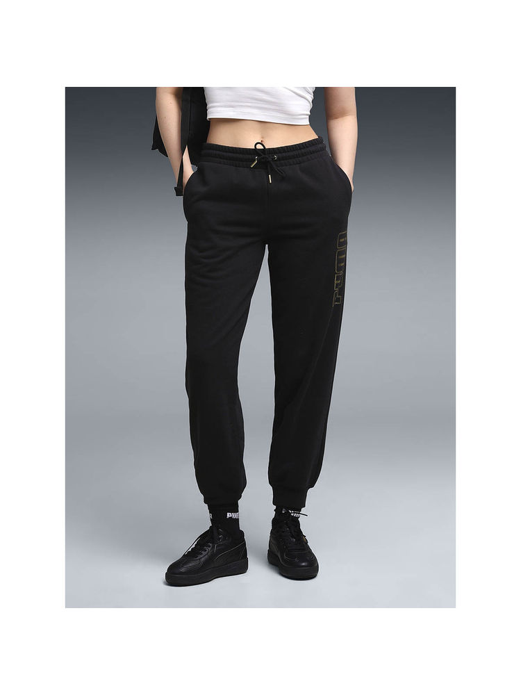 Puma Maximal Metallic Womens Black Shine Joggers-picture-18
