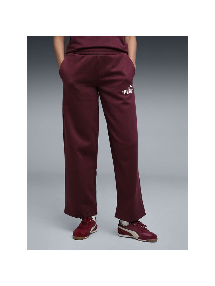 Puma Womens Fleece Maroon Solid Pant-picture-33