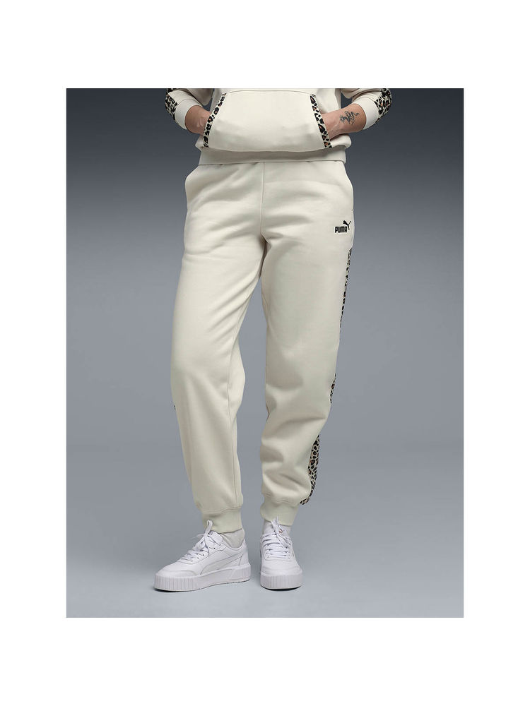 Puma Essentials Womens Fleece White Animal Graphic Print Joggers-picture-43