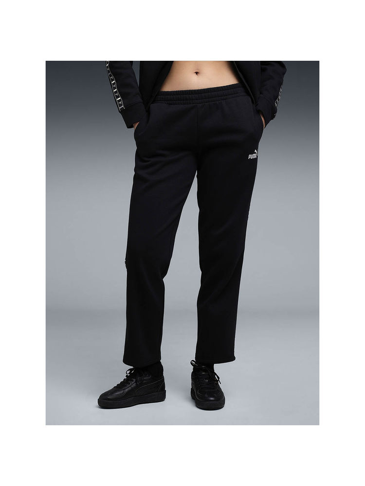 Puma Womens Soft Fleece Black Solid Trackpant-picture-21