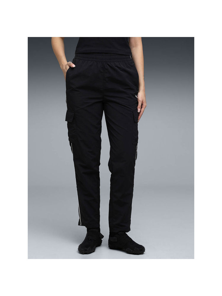 Puma Womens Sport Black Solid Cargo Pocket Trackpant-picture-23