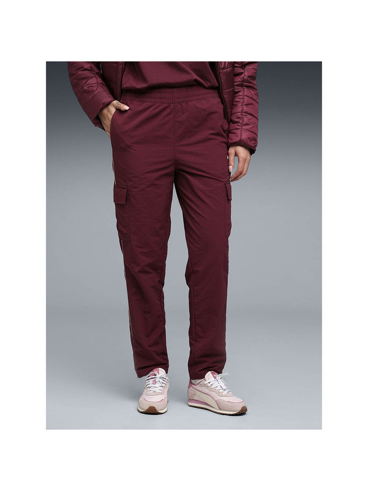 Puma Womens Sport Maroon Solid Cargo Pocket Trackpant-picture-36