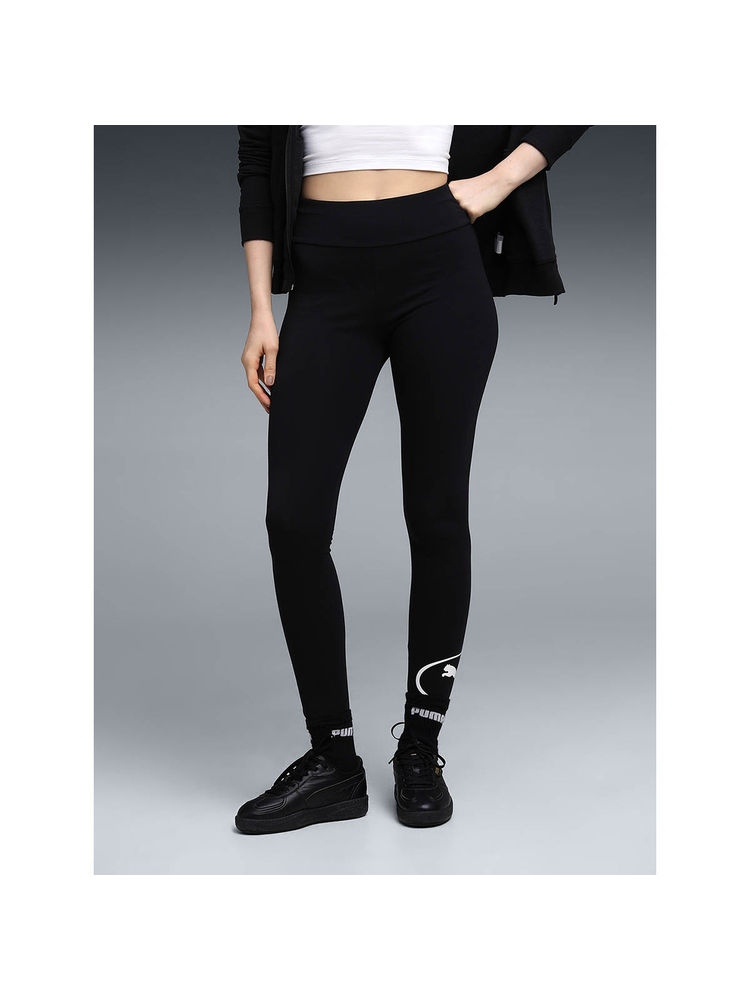 Puma Sport Womens Black Solid Tights-picture-22