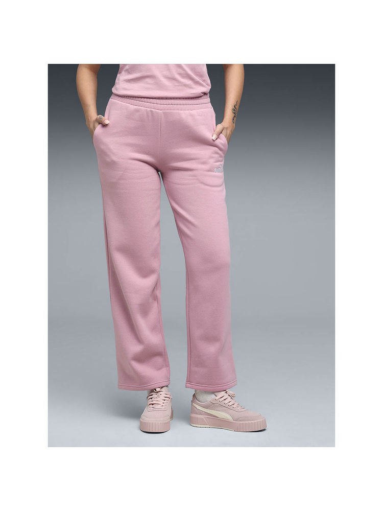 Puma Womens Pink Solid Comfort Straight Trackpant-picture-37