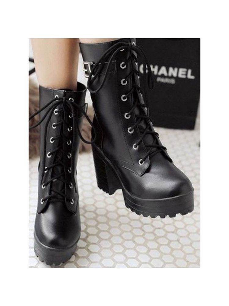 Shoetopia Women Solid Black Boots