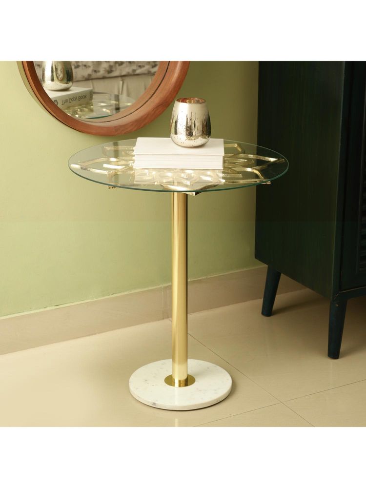 De Maison Decor Eden'S Flower - Gold Side Table-picture-10