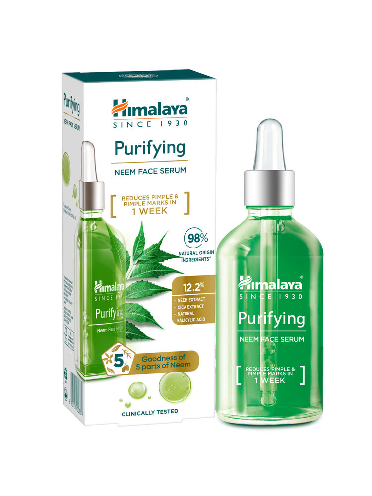 Himalaya Purifying Neem Face Serum 2% Natural Salicylic Acid + Cica + Neem Extract-picture-25