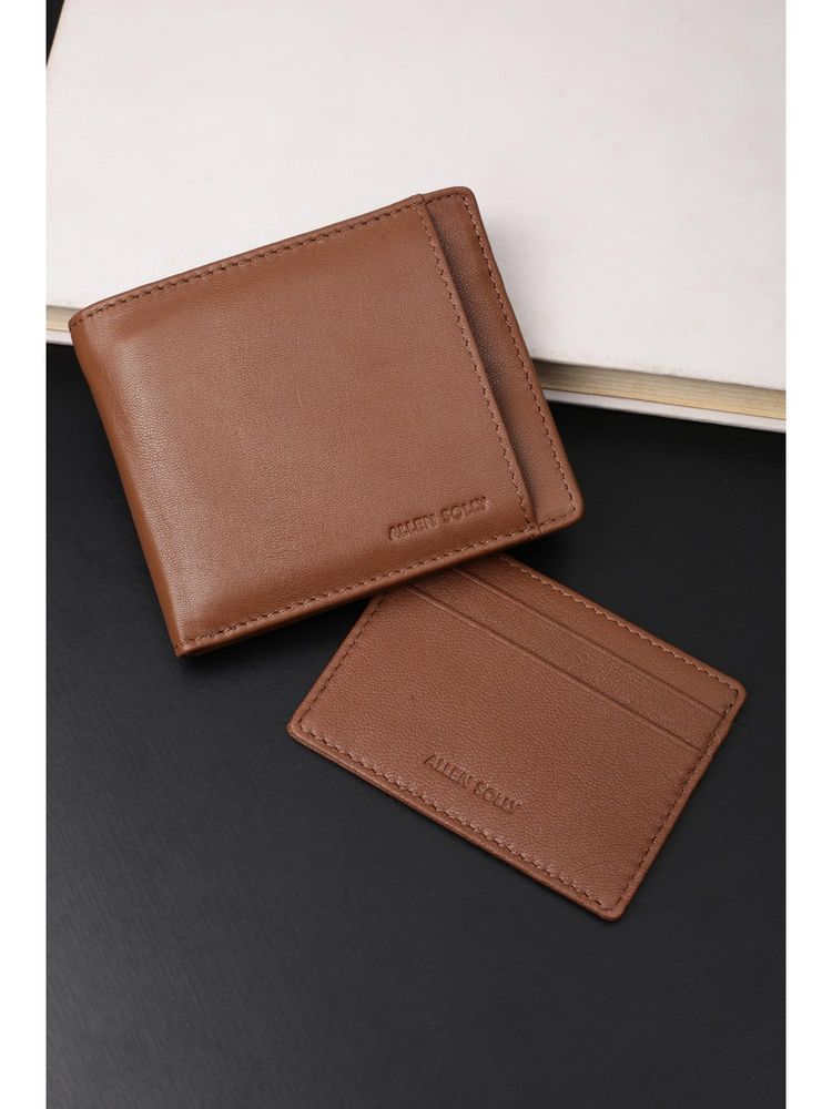 Allen Solly Men Formal Brown Textured Wallet-picture-26
