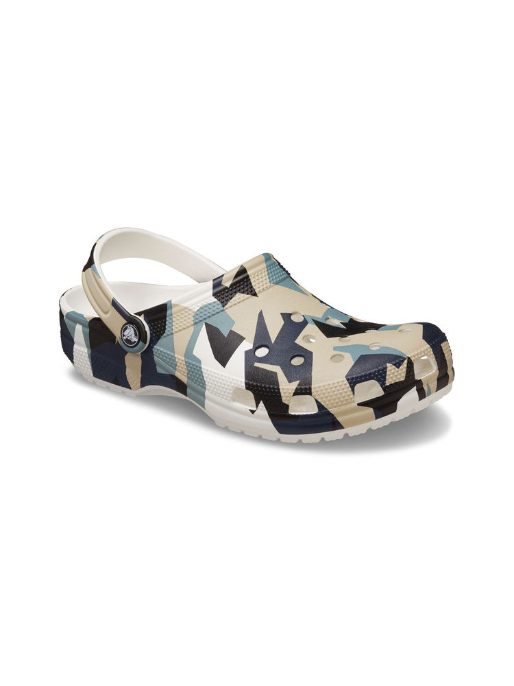 Crocs Multi-Color Geo Camo Clogs