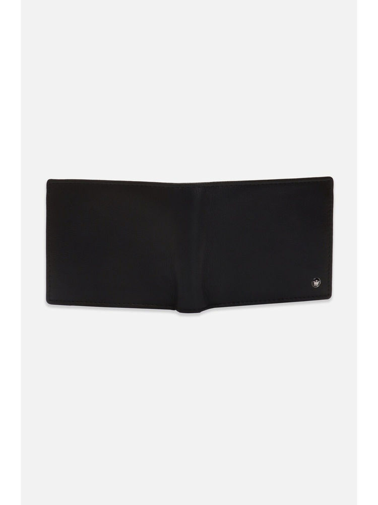Louis Philippe Men Black Textured Leather Wallet-picture-35