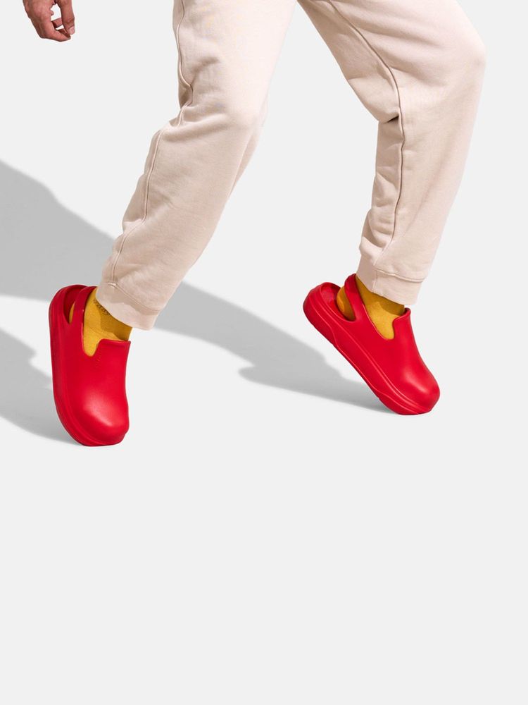 neemans Neeman's Unisex Red Solid Cushers Clogs-picture-16