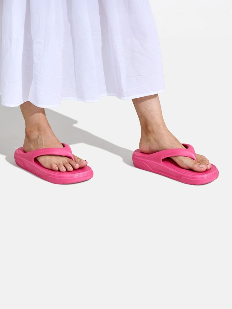 neemans Neeman's Unisex Pink Solid Cushers Flipflops-picture-19