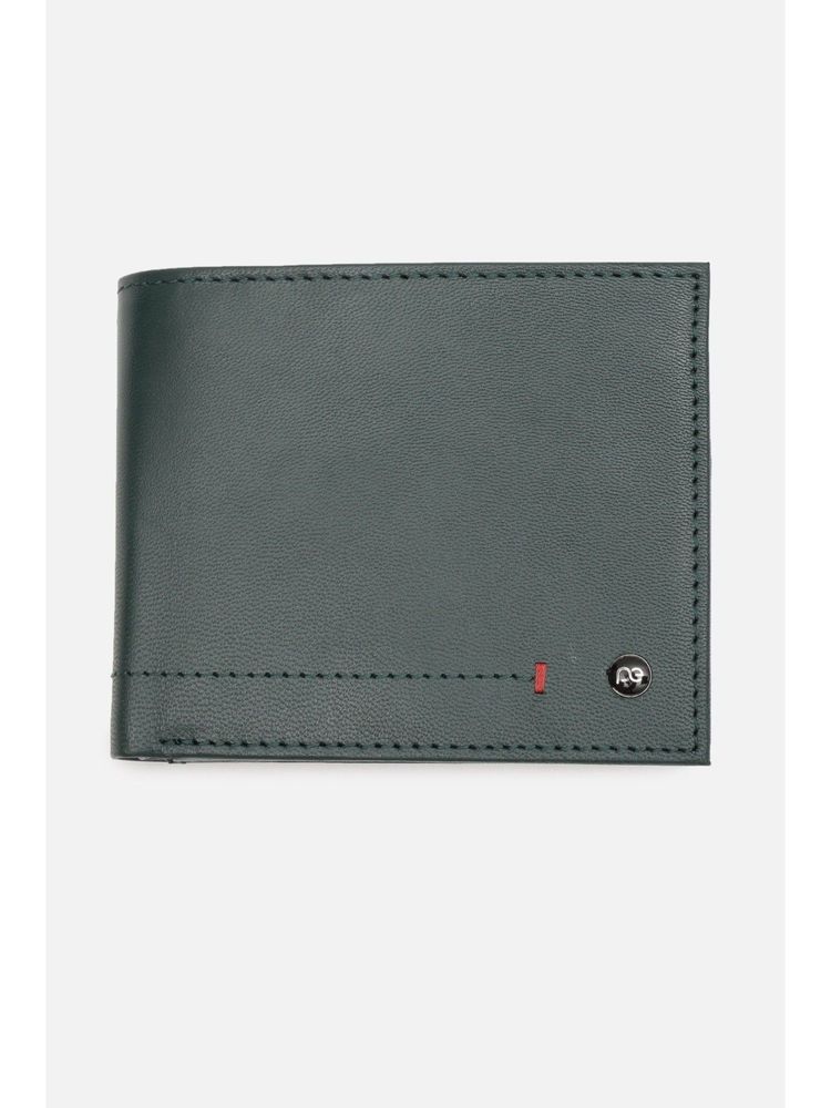Peter England Men Green Textured Leather Wallet-picture-12