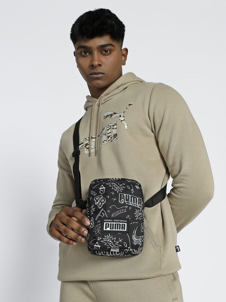Puma Academy Portable Unisex Black Sling Bags