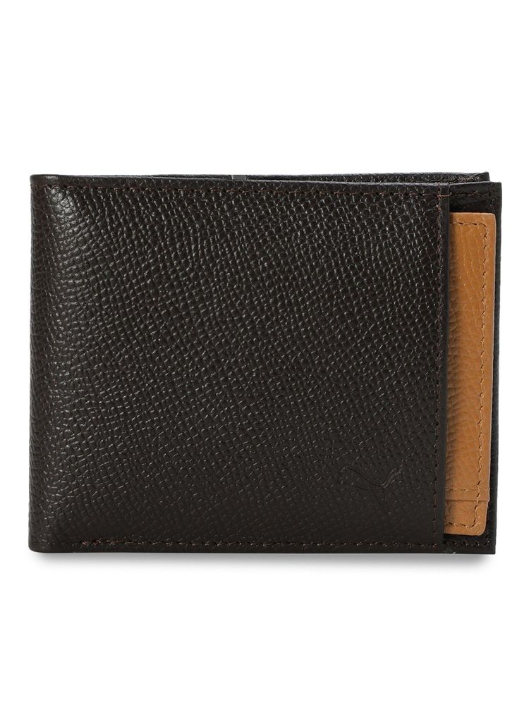 Puma Brown Leather 2 In 1 Unisex Wallet-picture-24