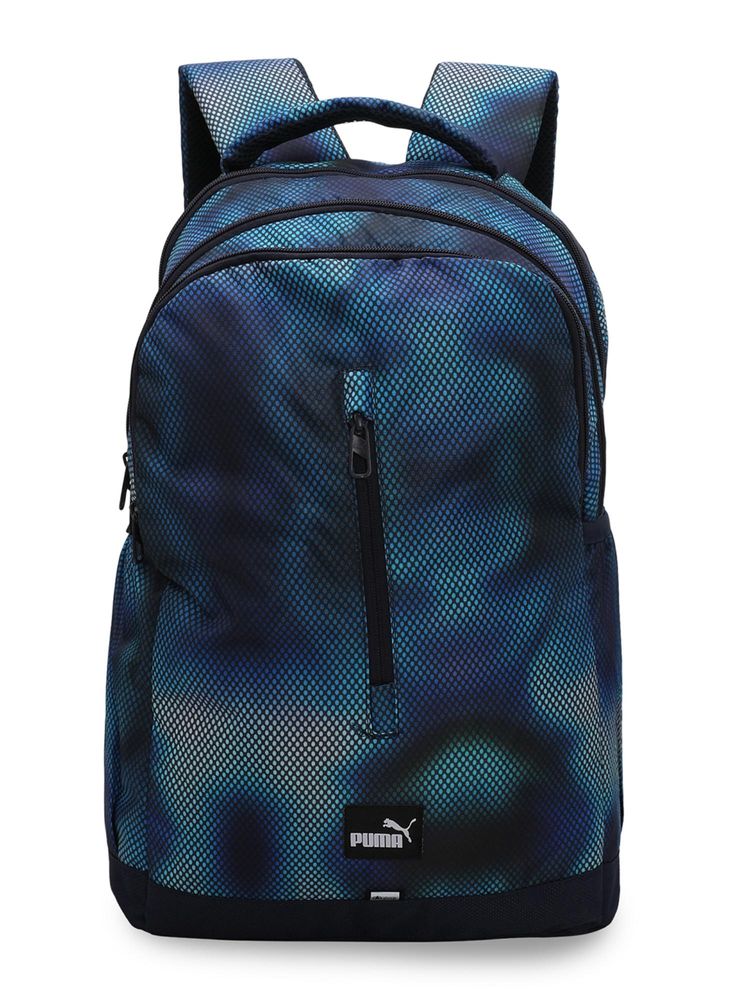 Puma Blue Printed Gaming Backpack-picture-28
