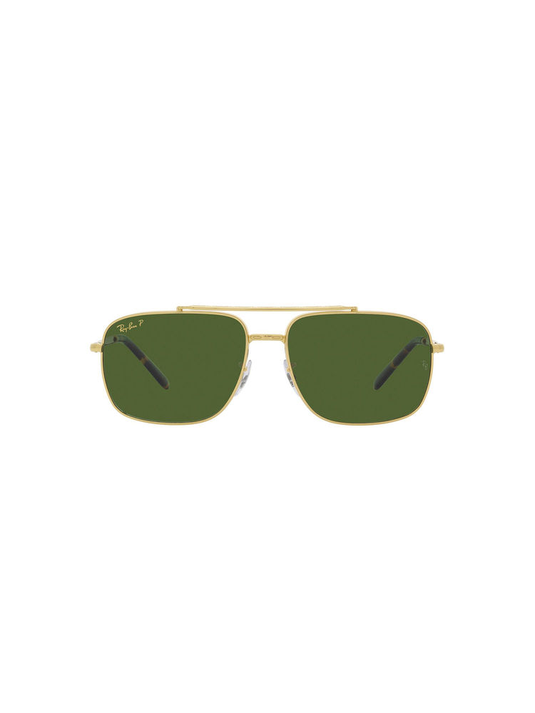 Ray-Ban Legend Gold Sunglasses 0RB3796 Pillow Gold Frame Green Lens (62)-picture-21