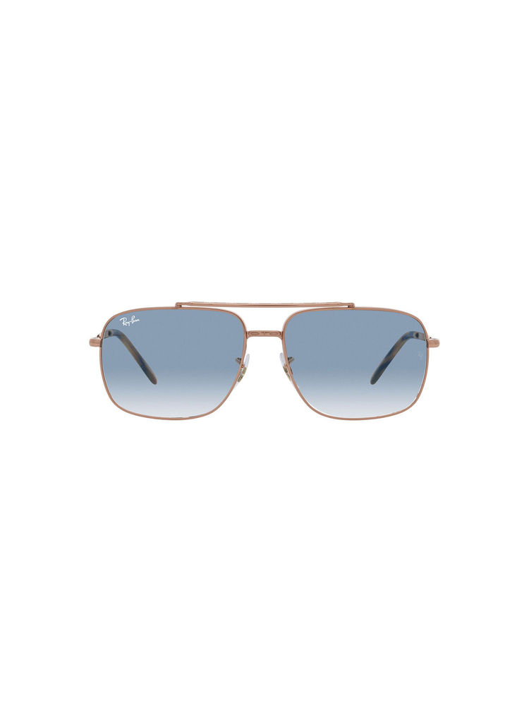 Ray-Ban Rose Gold Sunglasses 0RB3796 Pillow Rose Gold Frame Blue Lens (59)-picture-13