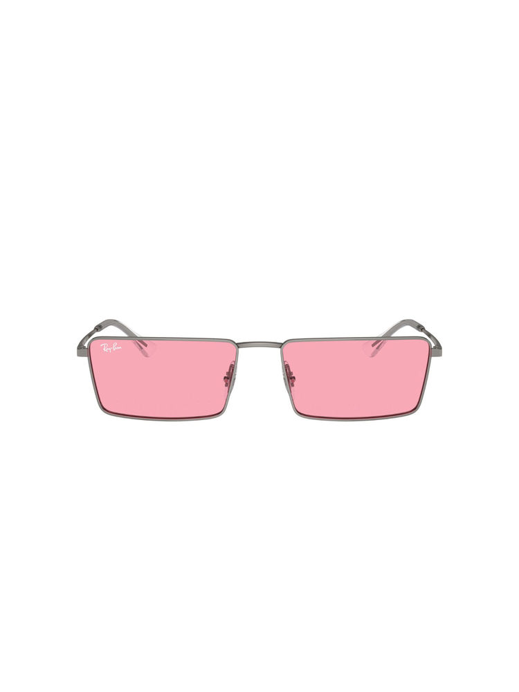 Ray-Ban Unisex UV Protected Pink Lens Rectangle Sunglasses - 0RB3741004/8459-picture-21