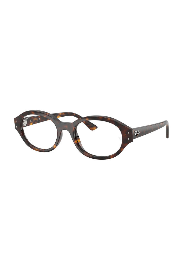 Ray-Ban Unisex Oval Havana Frames - 0Rx7257832052 (52)-image-4