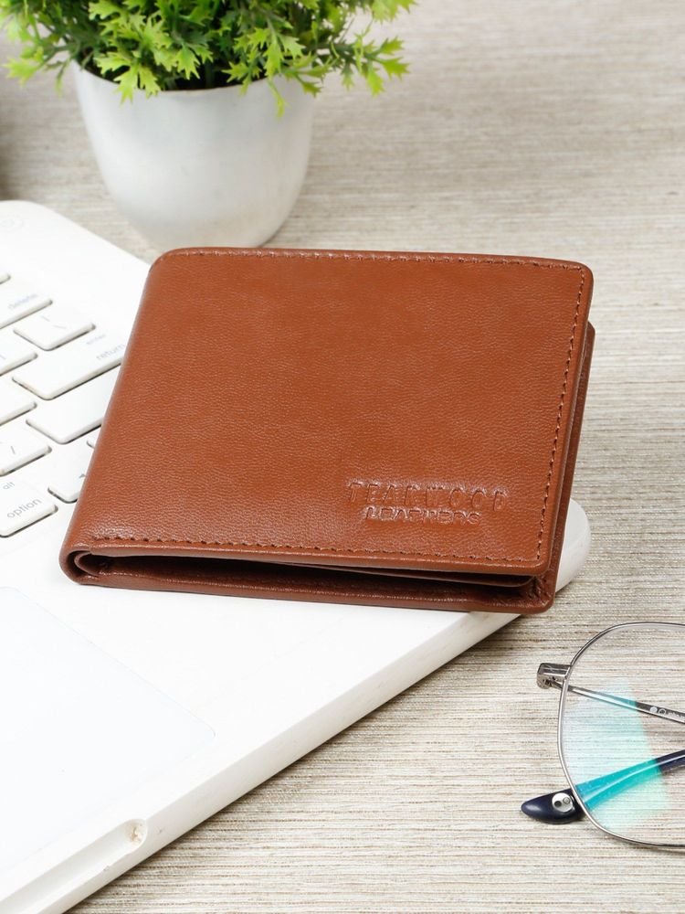 Teakwood Mens Classic Tan Leather Bi-Fold Wallet-picture-19