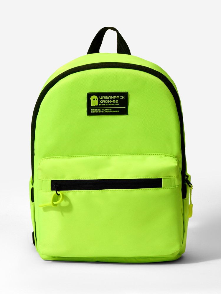 The Souled Store Neon Green Mini Unisex Mini Backpack-picture-15