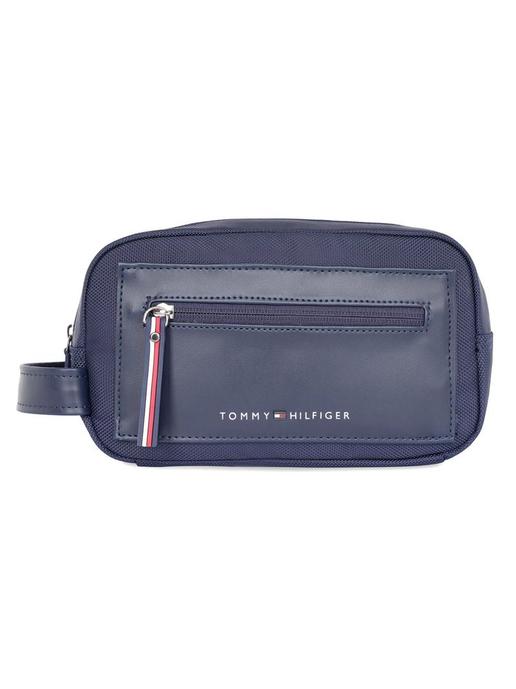 Tommy Hilfiger Unisex Grayling Polyester Toiletry Travel Pouch - Navy Blue-image-8