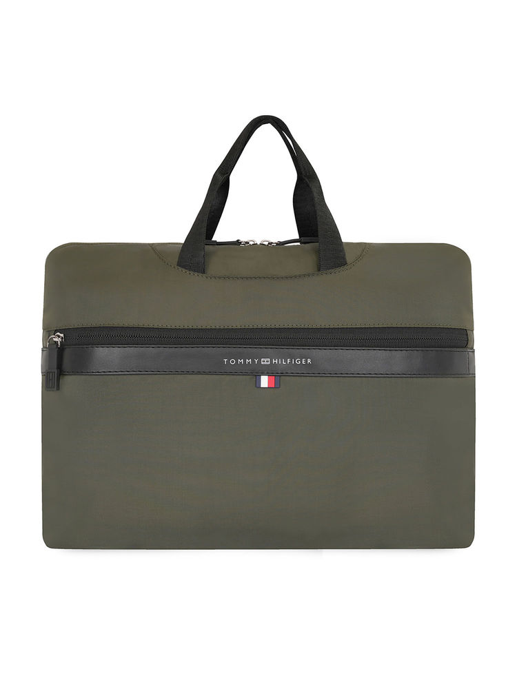 Tommy Hilfiger Unisex Grenada 14 Inch Olive Laptop Sleeve-image-5