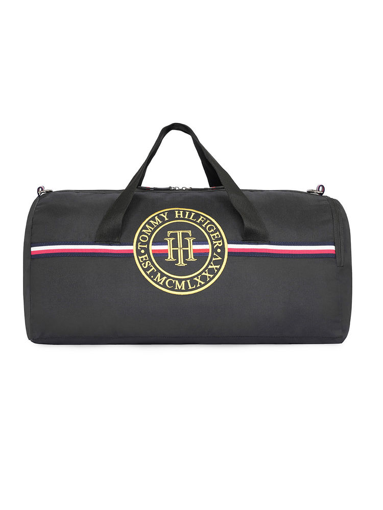 tommy hilfiger accessories Tommy Hilfiger Unisex Rockford Black Duffel Gym Bag-picture-11