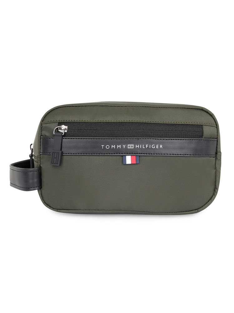 Tommy Hilfiger Unisex Wickford Olive Toiletry Pouch