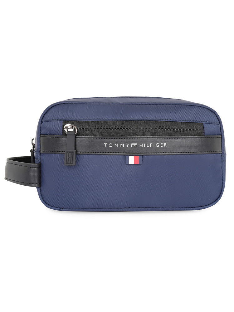 Tommy Hilfiger Unisex Wickford Navy Blue Toiletry Pouch-image-25