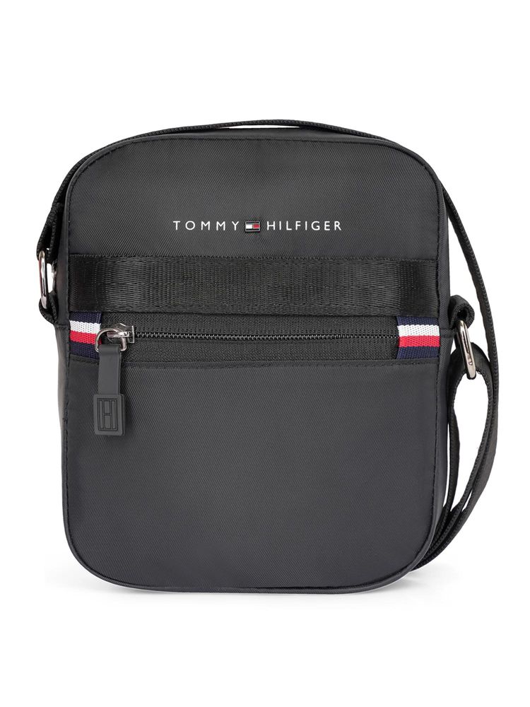 tommy hilfiger accessories Tommy Hilfiger Unisex Sunbury Solid Black Sling Bag-picture-31