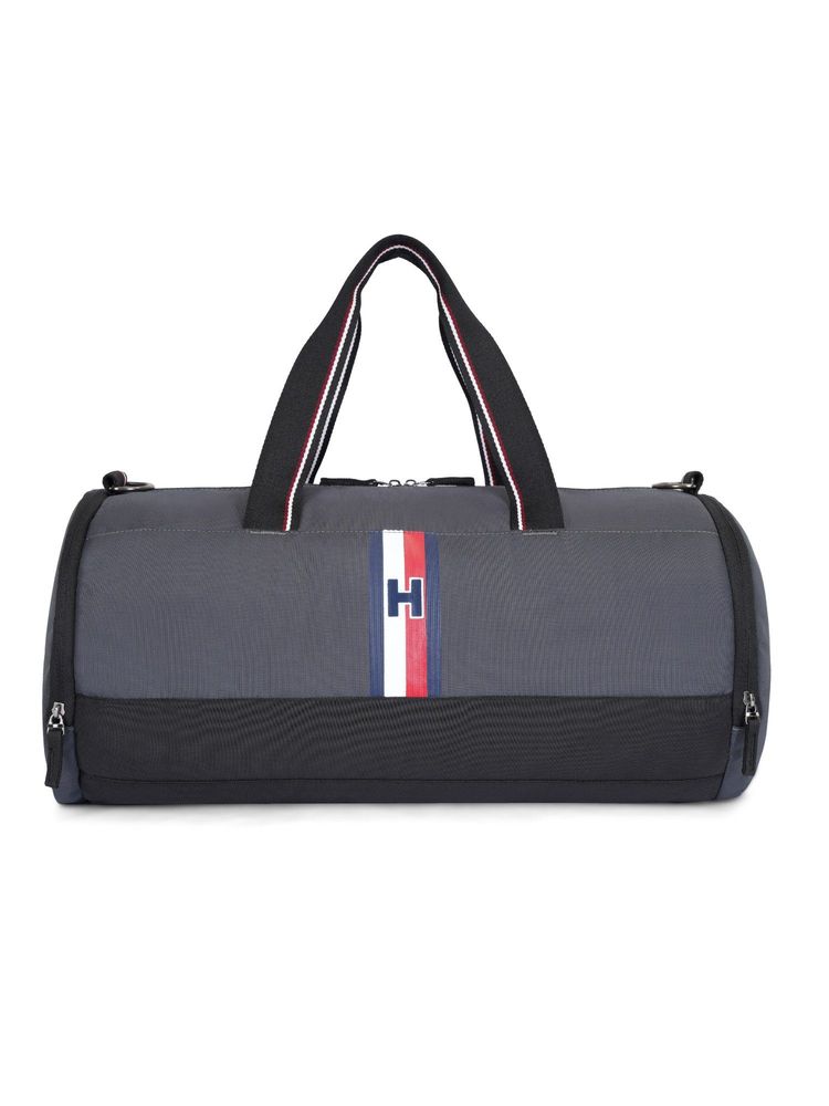 tommy hilfiger accessories Tommy Hilfiger Halifax Gym Bag - Grey Black with Detachable Strap-picture-32
