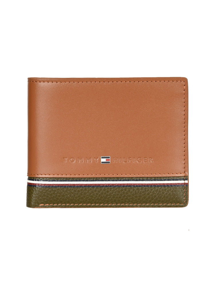 tommy hilfiger accessories Tommy Hilfiger Men Tan RFID Protected Bellwood Slimfold Wallet-picture-14