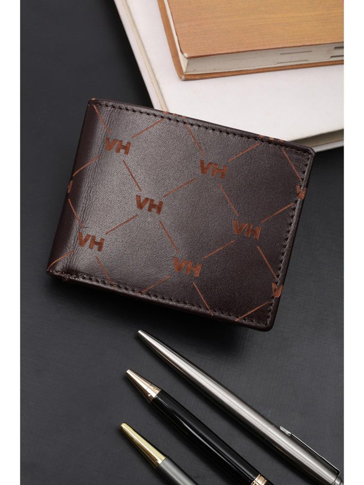 Van Heusen Men Casual Brown Printed Wallet-image-20