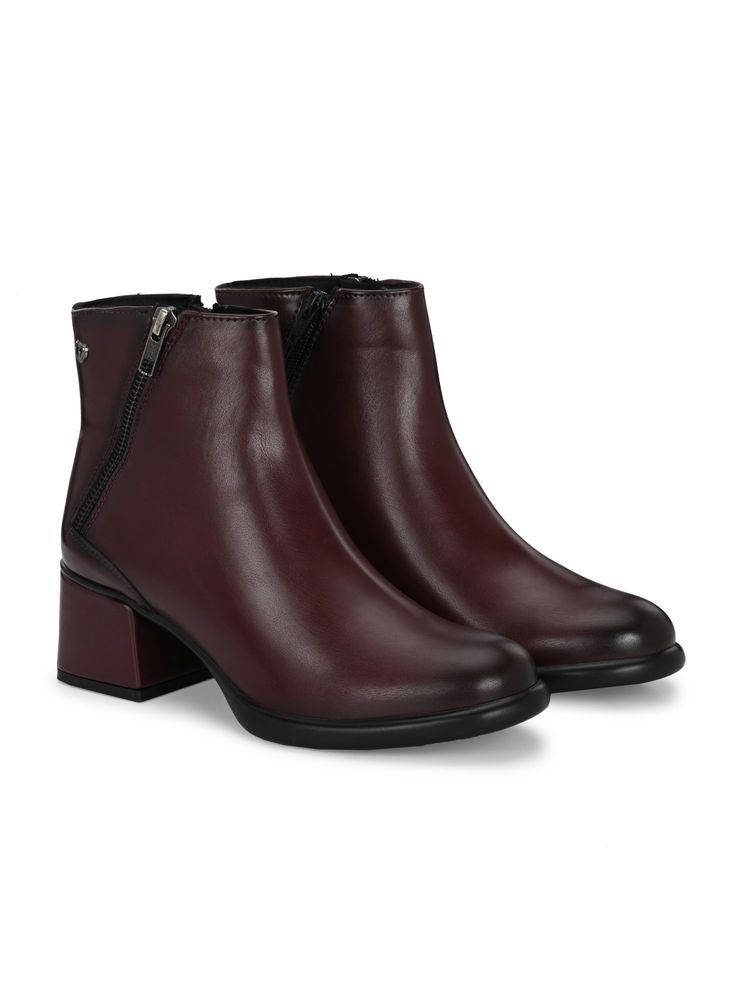 Delize Cherry women’s vegan leather, mid heel Casual Boots-picture-27