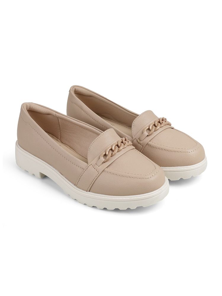 MODARE Beige Casual Loafers-image-33