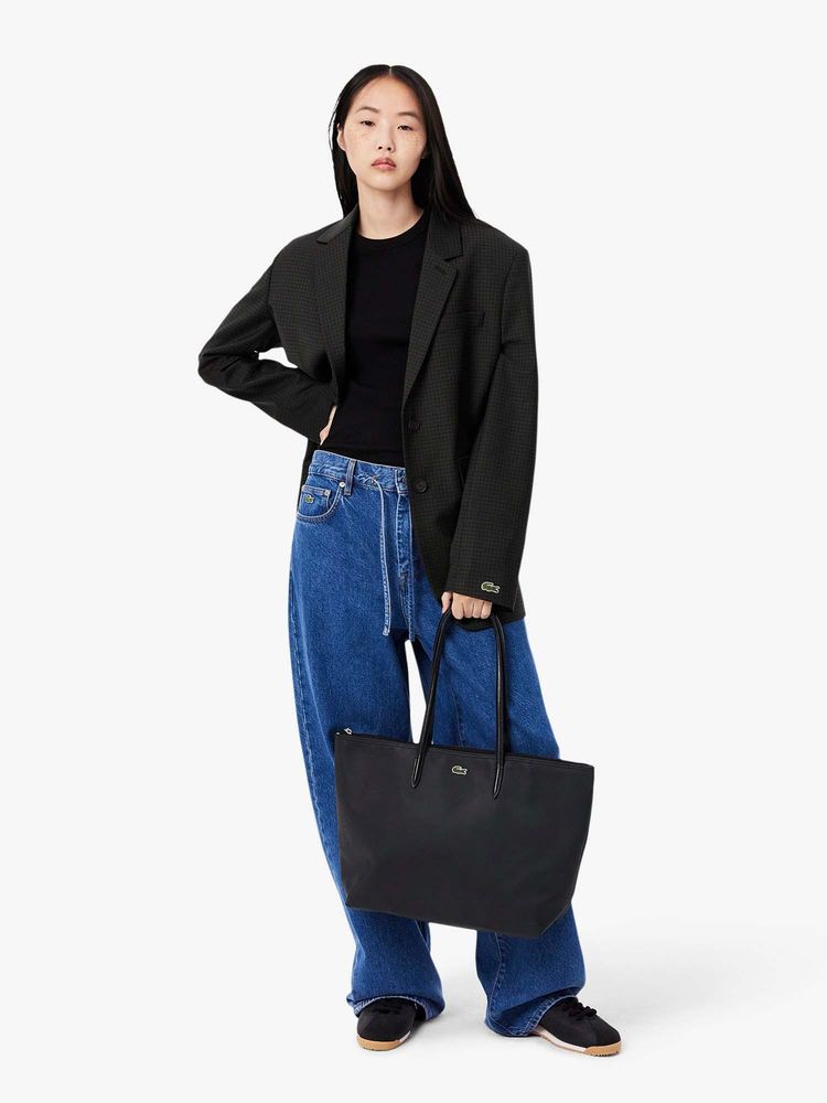 Lacoste Black Large L.12.12 Concept Tote Bag-image-39